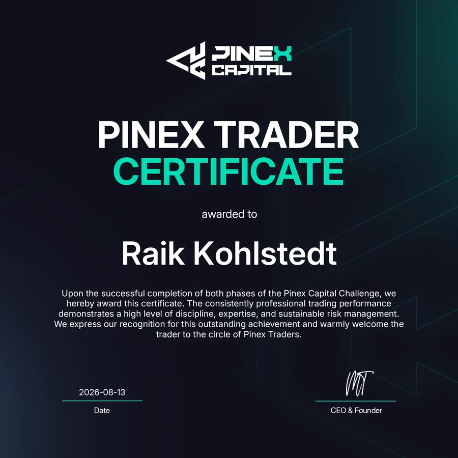 Raik Kohlstedt: Pinex Trader Zertifikat