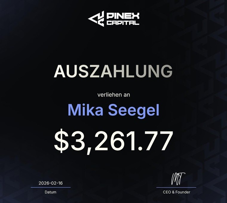 Auszahlung an Mika Seegel