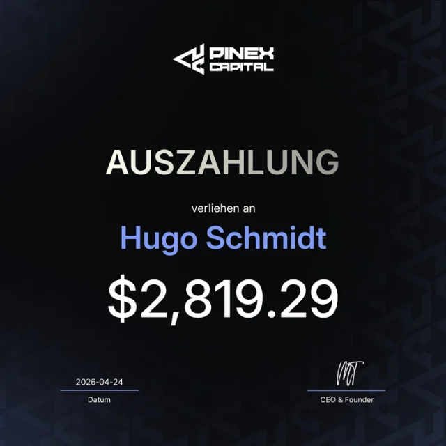 Auszahlung über 2.819,29 US-Dollar an das Mitglied Hugo Schmidt