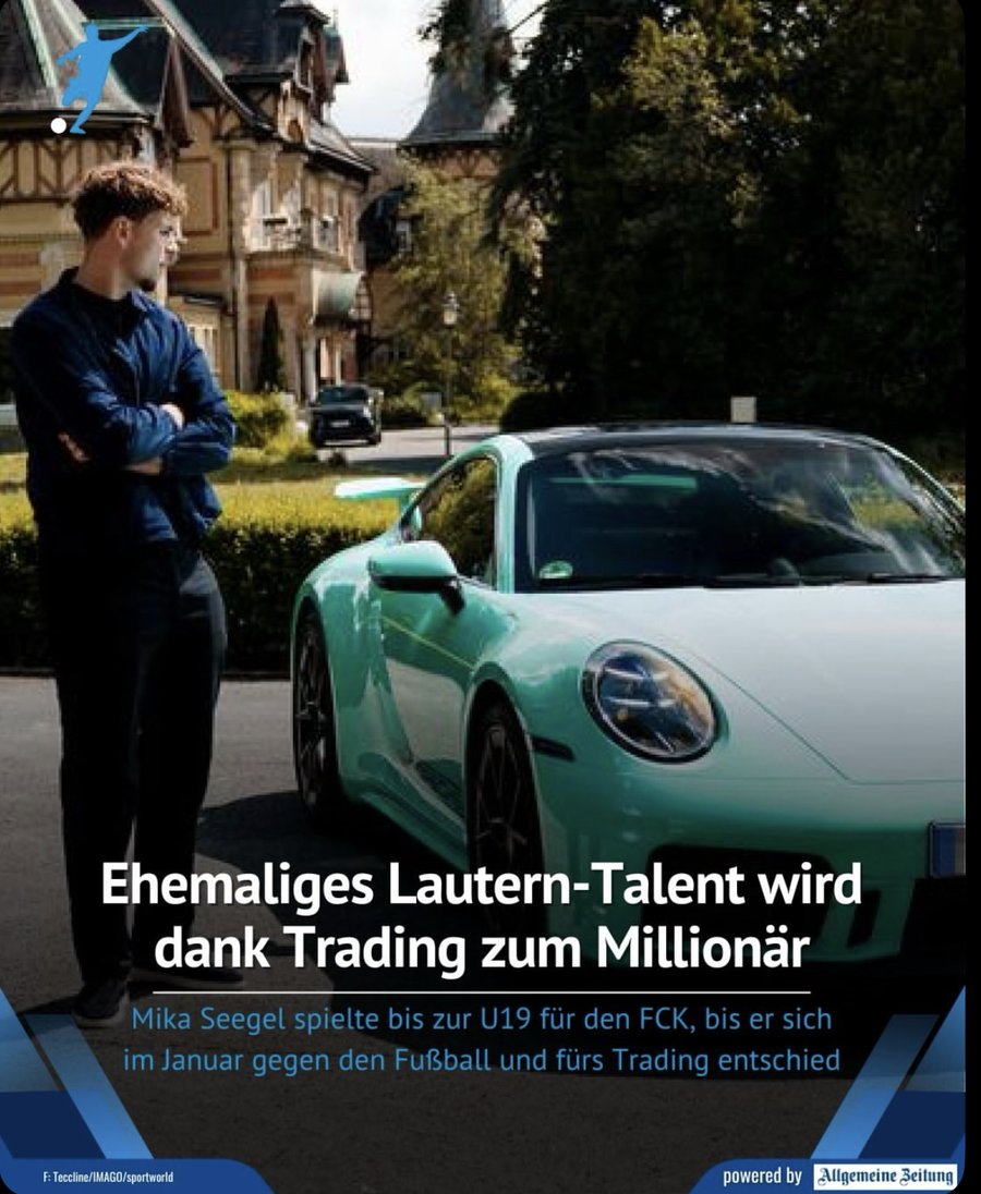 Allgemeine Zeitung: Ehemaliges Lautern-Talent wird dank Trading zum Millionär